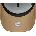 cappellino-nero-e-marrone-snapback-9forty-e-frame-suede-visor-dei-new-york-yankees-mlb-di-new-era