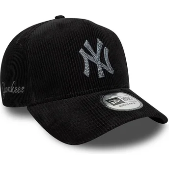 New Era New York Yankees MLB 9FORTY E Frame Cord justerbar sort buet kasket