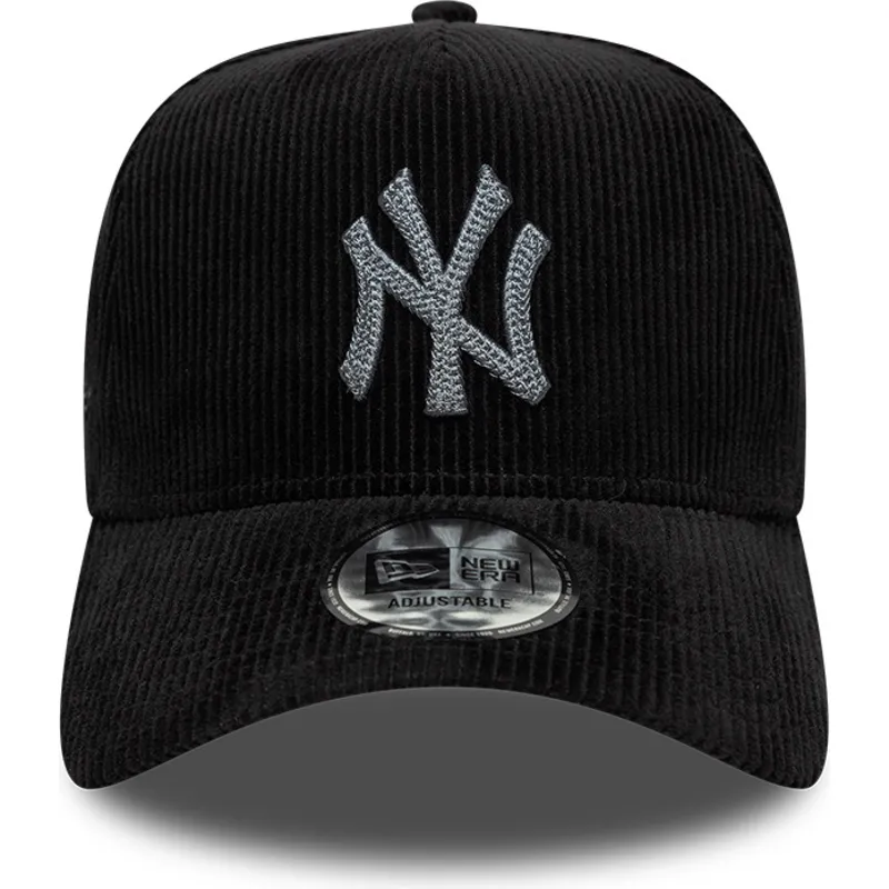 czarna-zakrzywiona-czapka-regulowana-9forty-e-frame-cord-new-york-yankees-mlb-marki-new-era