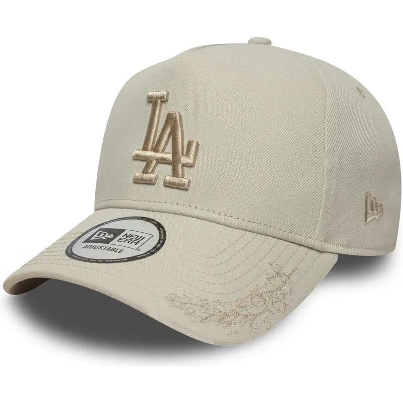 bezowa-czapka-z-daszkiem-typu-snapback-z-bezowym-logo-9forty-e-frame-tonal-icon-los-angeles-dodgers-mlb-marki-new-era