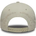 cappellino-beige-snapback-con-visiera-curva-e-logo-beige-9forty-e-frame-tonal-icon-dei-los-angeles-dodgers-mlb-di-new-era