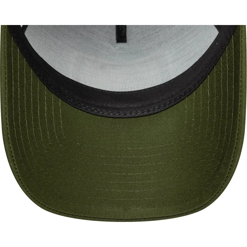 new-era-9forty-e-frame-camo-patch-sort-og-gron-snapback-buet-kasket
