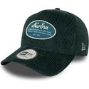grune-snapback-kappe-mit-gebogenem-schirm-9forty-e-frame-patch-cord-von-new-era