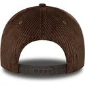 cappellino-snapback-marrone-con-visiera-curva-9forty-e-frame-patch-cord-di-new-era