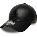 cappellino-visiera-curva-nero-snapback-con-logo-nero-9forty-m-crown-pu-dei-los-angeles-dodgers-mlb-di-new-era