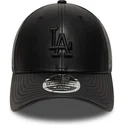 cappellino-curvo-nero-snapback-con-logo-nero-9forty-m-crown-pu-dei-los-angeles-dodgers-mlb-di-new-era