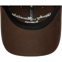 cappellino-curvo-marrone-regolabile-rocky-mountains-9twenty-wordmark-di-new-era