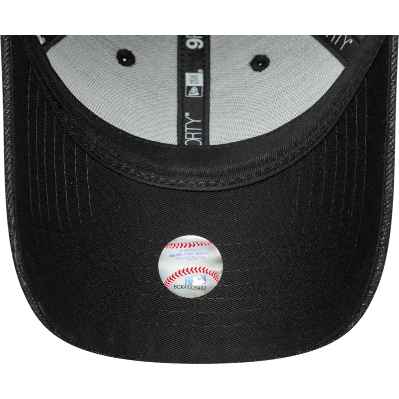 gorra-curva-negra-ajustable-para-mujer-9forty-sequin-denim-de-los-angeles-dodgers-mlb-de-new-era