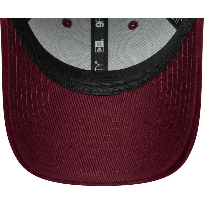 czapka-z-daszkiem-bordowa-regulowana-dla-kobiet-9forty-velour-los-angeles-dodgers-mlb-od-new-era