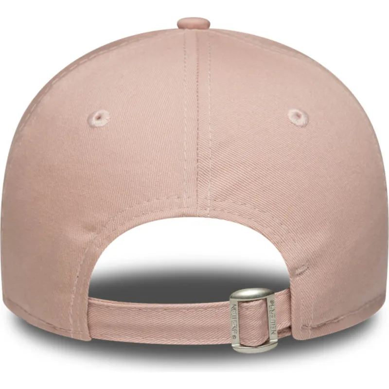 rosa-justerbar-bojd-keps-for-kvinnor-med-rosa-logotyp-9forty-league-essential-los-angeles-dodgers-mlb-fran-new-era