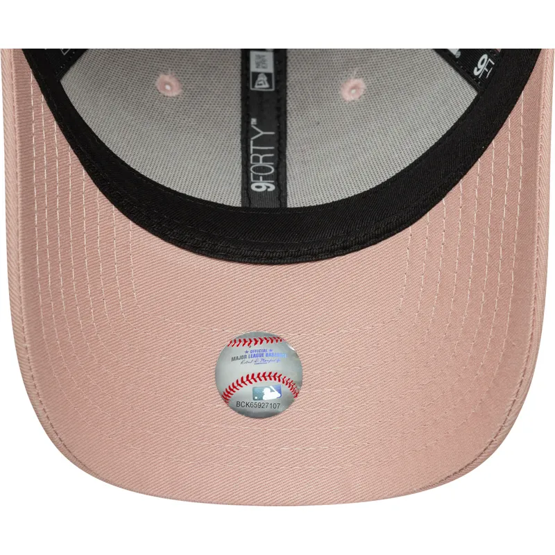 gorra-curva-rosa-ajustable-para-mujer-con-logo-rosa-9forty-league-essential-de-los-angeles-dodgers-mlb-de-new-era