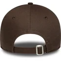 cappello-curvo-marrone-regolabile-da-donna-con-logo-beige-9forty-league-essential-dei-new-york-yankees-mlb-di-new-era