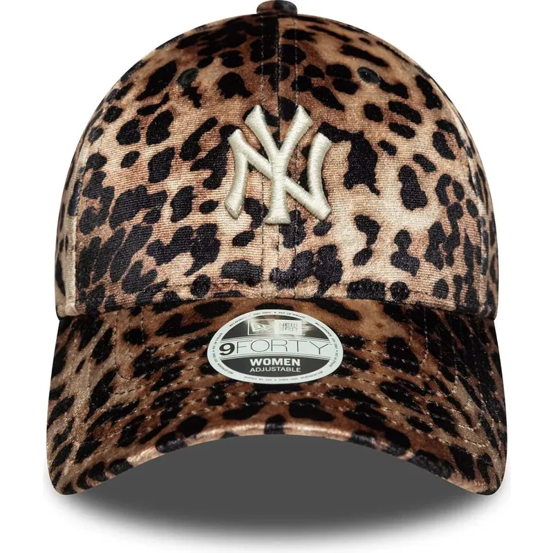 gebogene-verstellbare-leoparden-kappe-fur-damen-9forty-leo-velour-der-new-york-yankees-mlb-von-new-era