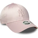 cappellino-curvo-rosa-regolabile-da-donna-con-logo-rosa-9forty-satin-bow-back-dei-new-york-yankees-mlb-di-new-era