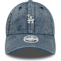 gorra-curva-azul-ajustable-para-mujer-9twenty-denim-de-los-angeles-dodgers-mlb-de-new-era
