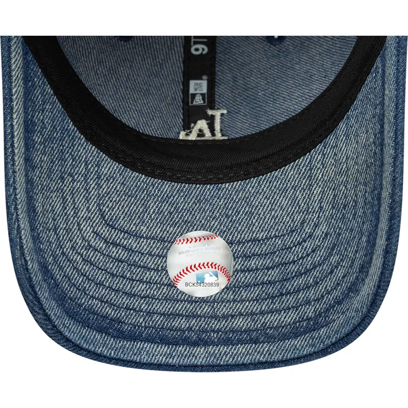 regulowana-niebieska-czapka-z-daszkiem-dla-kobiet-9twenty-denim-los-angeles-dodgers-mlb-od-new-era