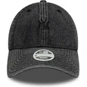 cappello-curvo-nero-regolabile-da-donna-9twenty-denim-dei-new-york-yankees-mlb-di-new-era