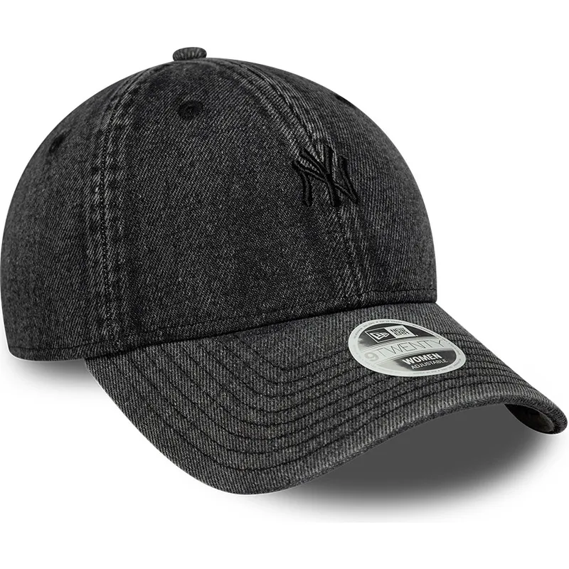 gorra-curva-negra-ajustable-para-mujer-9twenty-denim-de-new-york-yankees-mlb-de-new-era