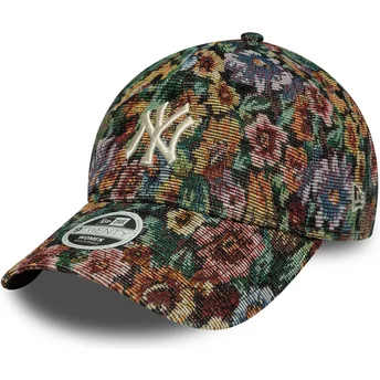 New Era New York Yankees MLB 9TWENTY Floral verstellbare mehrfarbige Damen-Cap mit gebogenem Schirm