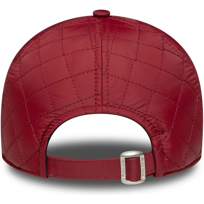 czerwona-regulowana-czapka-z-zakrzywionym-daszkiem-dla-kobiet-z-czerwonym-logo-9twenty-padded-new-york-yankees-mlb-od-new-era