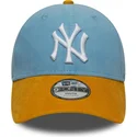 buet-bla-og-brun-justerbar-kasket-til-dreng-9forty-cord-fra-new-york-yankees-mlb-fra-new-era