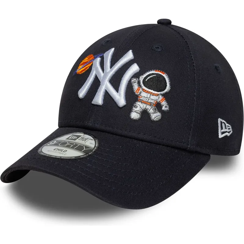 marineblaue-verstellbare-gebogene-kappe-fur-kinder-9forty-space-icon-der-new-york-yankees-mlb-von-new-era