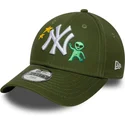 cappellino-curvo-verde-regolabile-per-bambino-9forty-space-icon-dei-new-york-yankees-mlb-di-new-era