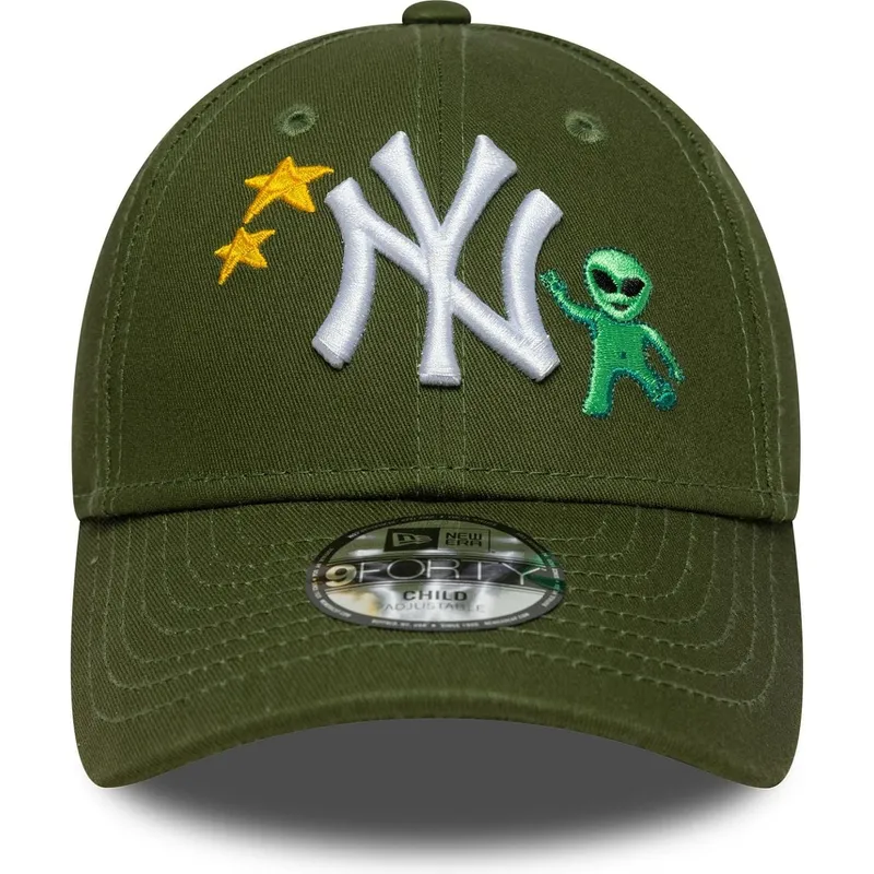 gron-justerbar-bojd-keps-for-barn-9forty-space-icon-new-york-yankees-mlb-fran-new-era