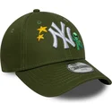 gron-justerbar-buet-kasket-til-born-9forty-space-icon-fra-new-york-yankees-mlb-fra-new-era