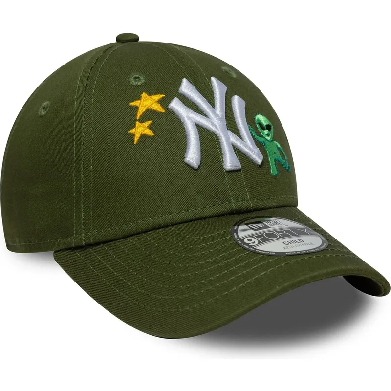 gron-justerbar-bojd-keps-for-barn-9forty-space-icon-new-york-yankees-mlb-fran-new-era
