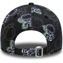 cappello-curvo-nero-regolabile-per-bambino-9forty-space-all-over-print-di-new-era