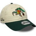 cappellino-beige-e-verde-regolabile-per-bambino-9twenty-mascot-di-new-era