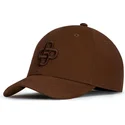 cappello-curvo-marrone-regolabile-con-logo-marrone-baseball-peach-obl061-di-oblack