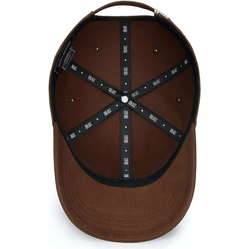 regulowana-brazowa-czapka-z-zakrzywionym-daszkiem-z-brazowym-logo-baseball-peach-obl061-od-oblack