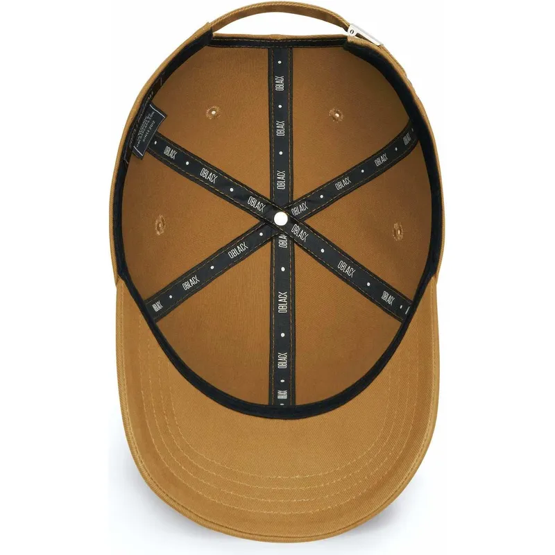 lysebrun-justerbar-buet-kasket-baseball-peach-obl058-fra-oblack