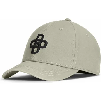 Gorra curva verde ajustable con logo negro Baseball Peach OBL053 de Oblack