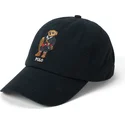 cappellino-curvo-nero-regolabile-classic-sport-polo-holiday-bear-di-polo-ralph-lauren