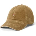 cappellino-curvo-marrone-chiaro-regolabile-classic-sport-corduroy-di-polo-ralph-lauren