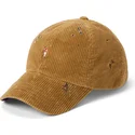 braune-verstellbare-curved-cap-classic-sport-duck-corduroy-von-polo-ralph-lauren