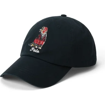 Schwarze verstellbare Kappe mit gebogenem Schirm Classic Sport Dog von Polo Ralph Lauren