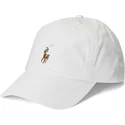 cappellino-curvo-bianco-regolabile-classic-sport-stretch-cotton-twill-di-polo-ralph-lauren
