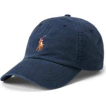 Marineblaue, verstellbare, gebogene Kappe aus Classic Sport Stretch-Baumwolltwill von Polo Ralph Lauren