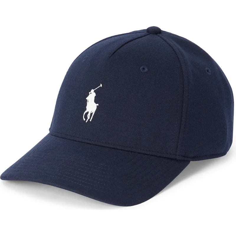 cappellino-curvo-blu-navy-snapback-modern-double-knit-jacquard-di-polo-ralph-lauren