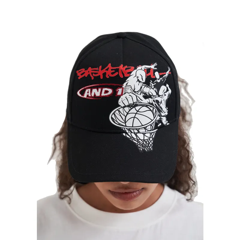 gorra-curva-negra-snapback-dunk-graffiti-de-and1