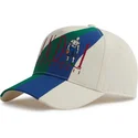 cappellino-beige-snapback-con-visiera-curva-retro-logo-colour-block-di-and1