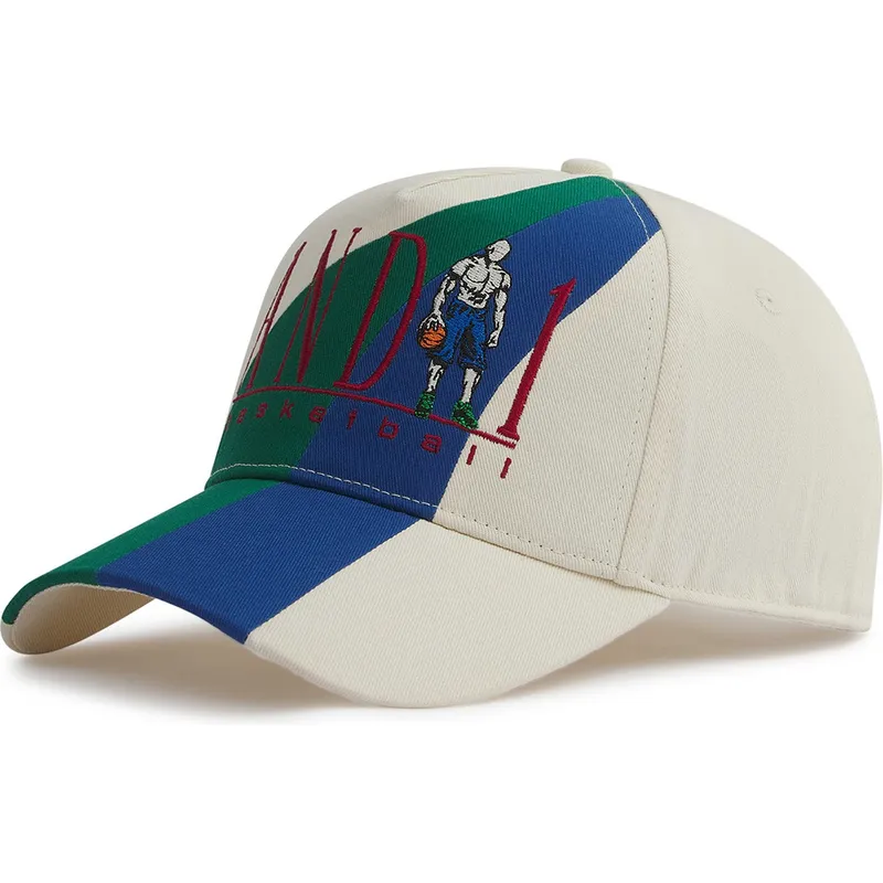 beige-bojd-skarm-snapback-keps-retro-logo-colour-block-fran-and1