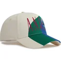 cappellino-beige-snapback-con-visiera-curva-retro-logo-colour-block-di-and1