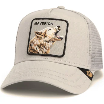 Gorra trucker grigia lupo Maverick Howling In Harmony Core Canvas The Farm di Goorin Bros.