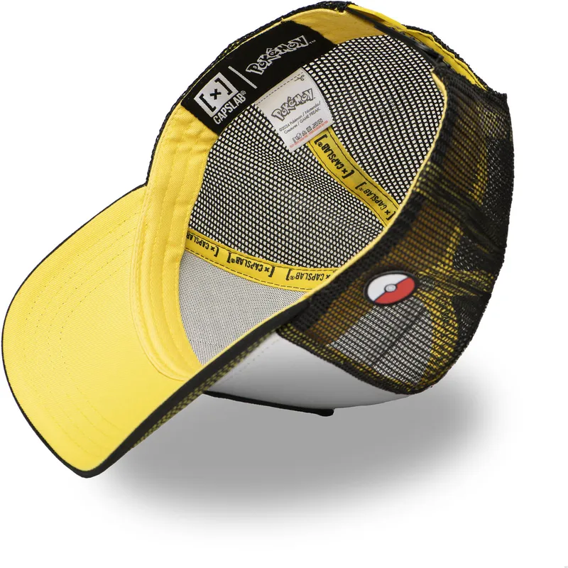 gorra-trucker-vit-och-svart-pikachu-pkm6-ele-pokemon-fran-capslab
