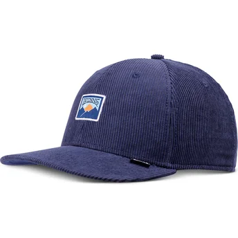 Marineblaue gebogene Snapback-Kappe TrueFit Cord Mountains von Djinns